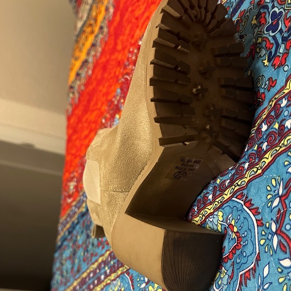 Tan Suede Ankle Boots - Picture 7 of 9